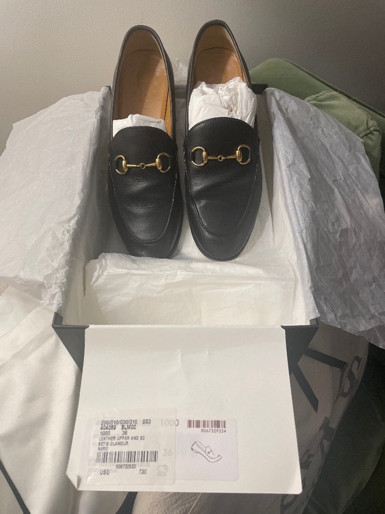 Gucci Shoes - Gucci Jordaan Loafers Size 36 - Authentic